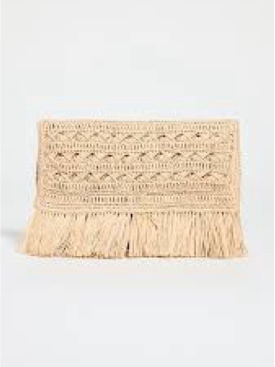 Mar Y Sol Handbags - Mar y Sol Lisette raffia clutch like new - Natural